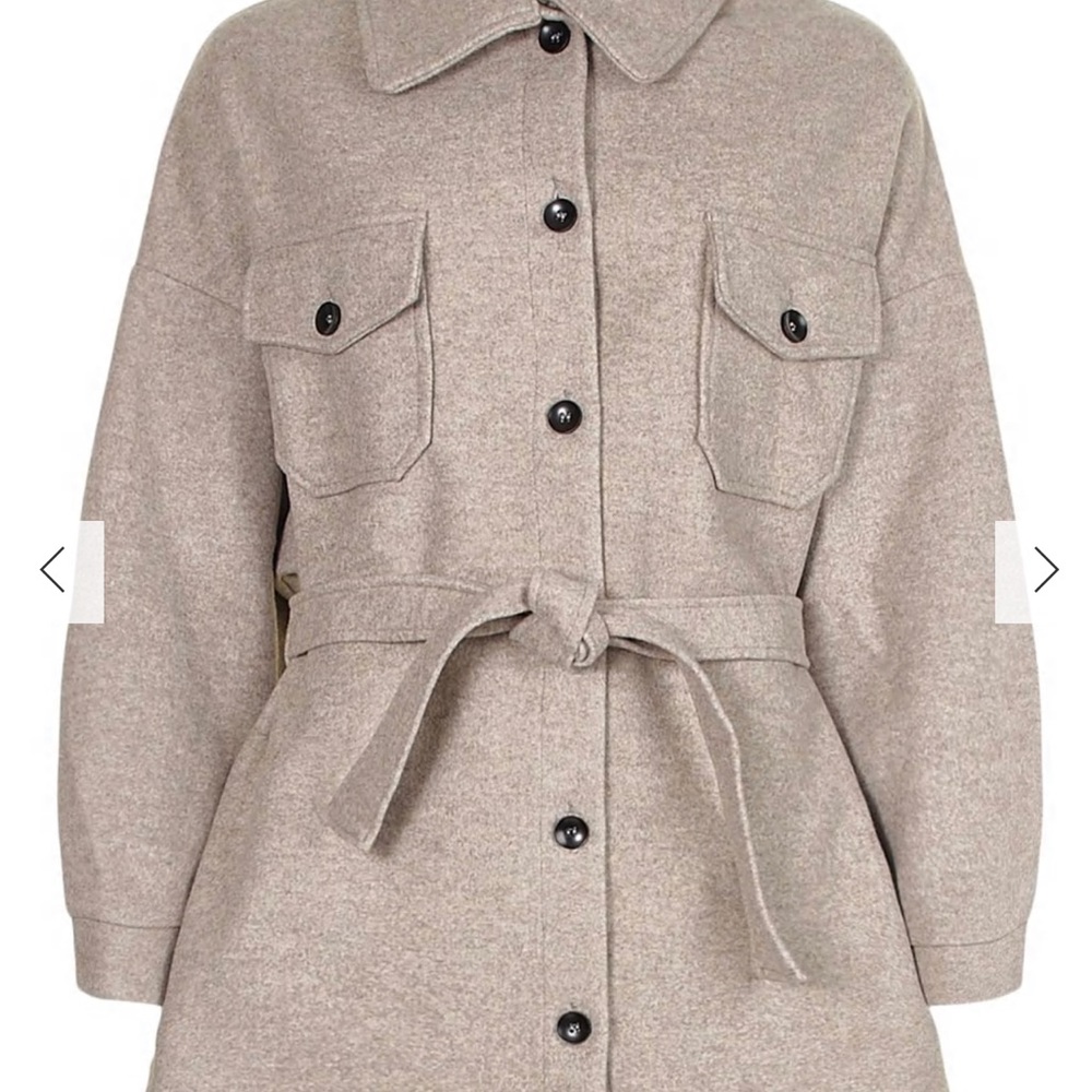 Belted coat/shacket